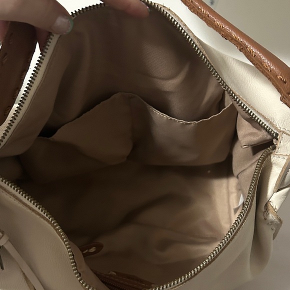 The Sak Cream and Brown Shoulder Bag - Picture 5 of 8